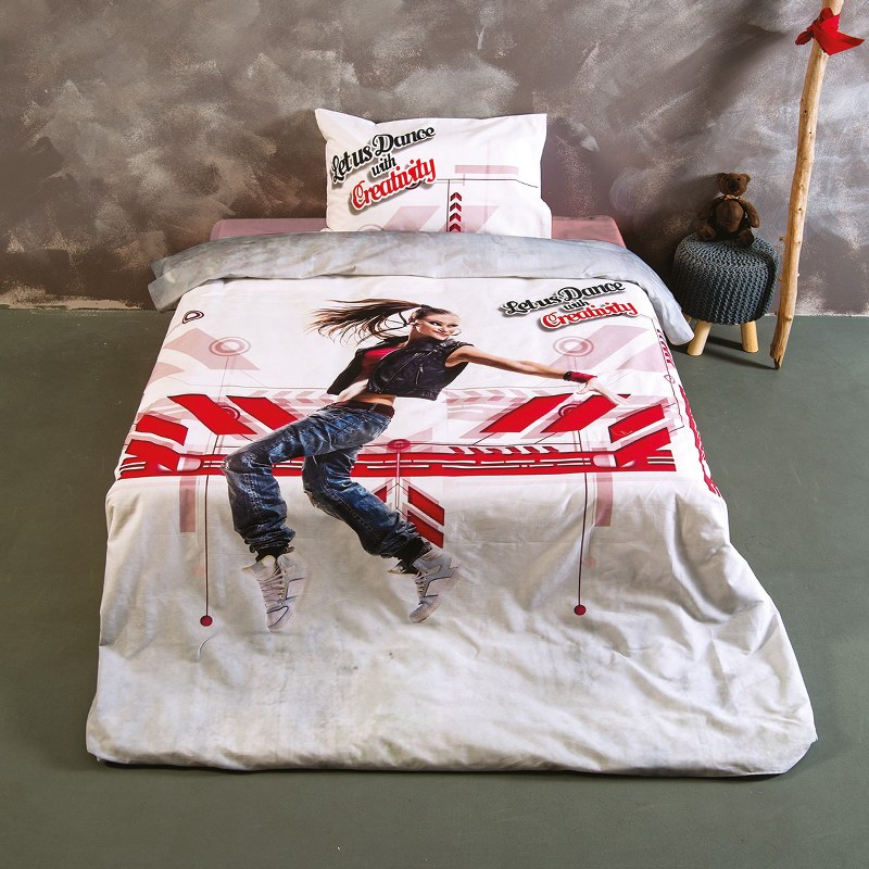 Sb home Σετ Παπλωματοθήκη Βαμβακερή Μονή 160x240εκ. Hip Hop SB HOME