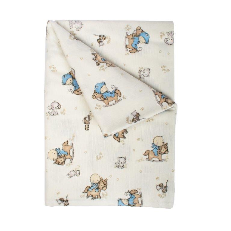 Σεντόνι Λίκνου Φανελένιο Μεμονωμένο 80x110εκ. Baby 04 Dimcol.