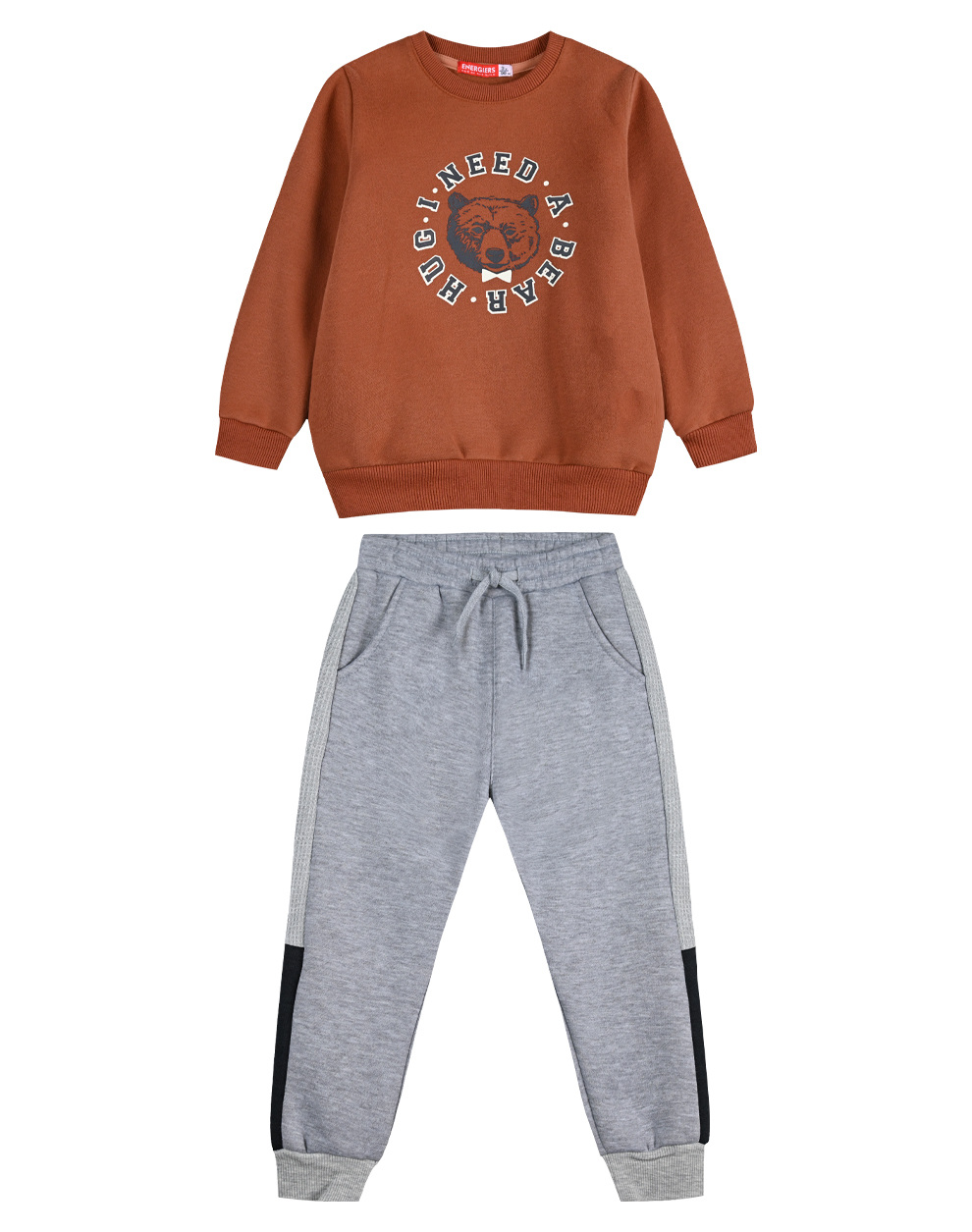 OEM Φούτερ φόρμα με τύπωμα για αγόρι - ΜΕΛΑΝΖΕ 12-123184-0