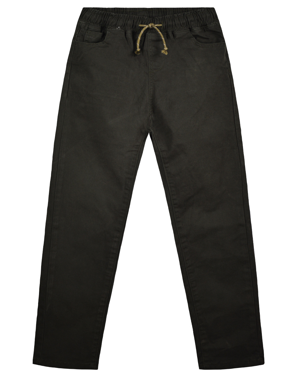 Ελαστικό παντελόνι για αγόρι 5τσεπο με ελαστικό ζωνάκι και κορδόνι στη μέση.. - ΜΑΥΡΟ 12-123109-2 φωτογραφία