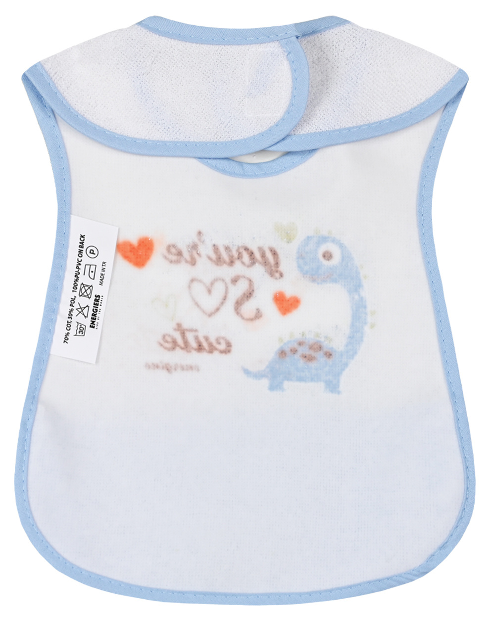 Βρεφική βαμβακερή σαλιάρα για αγόρι - Σιέλ 11-123556-0 φωτογραφία