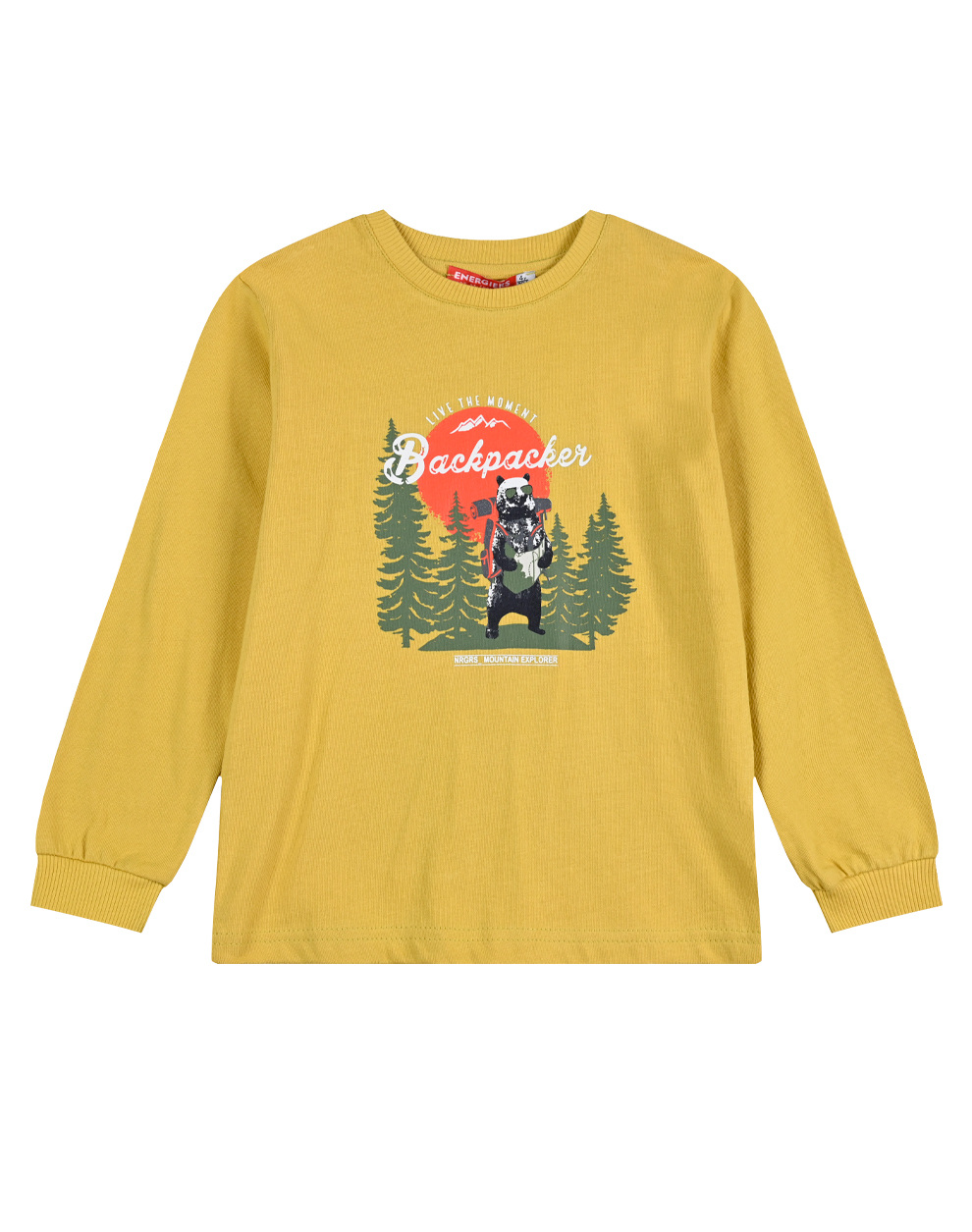 Βαμβακερή μπλούζα μακό, αγόρι - ΚΕΧΡΙΜΠΑΡΙ 12-123121-5