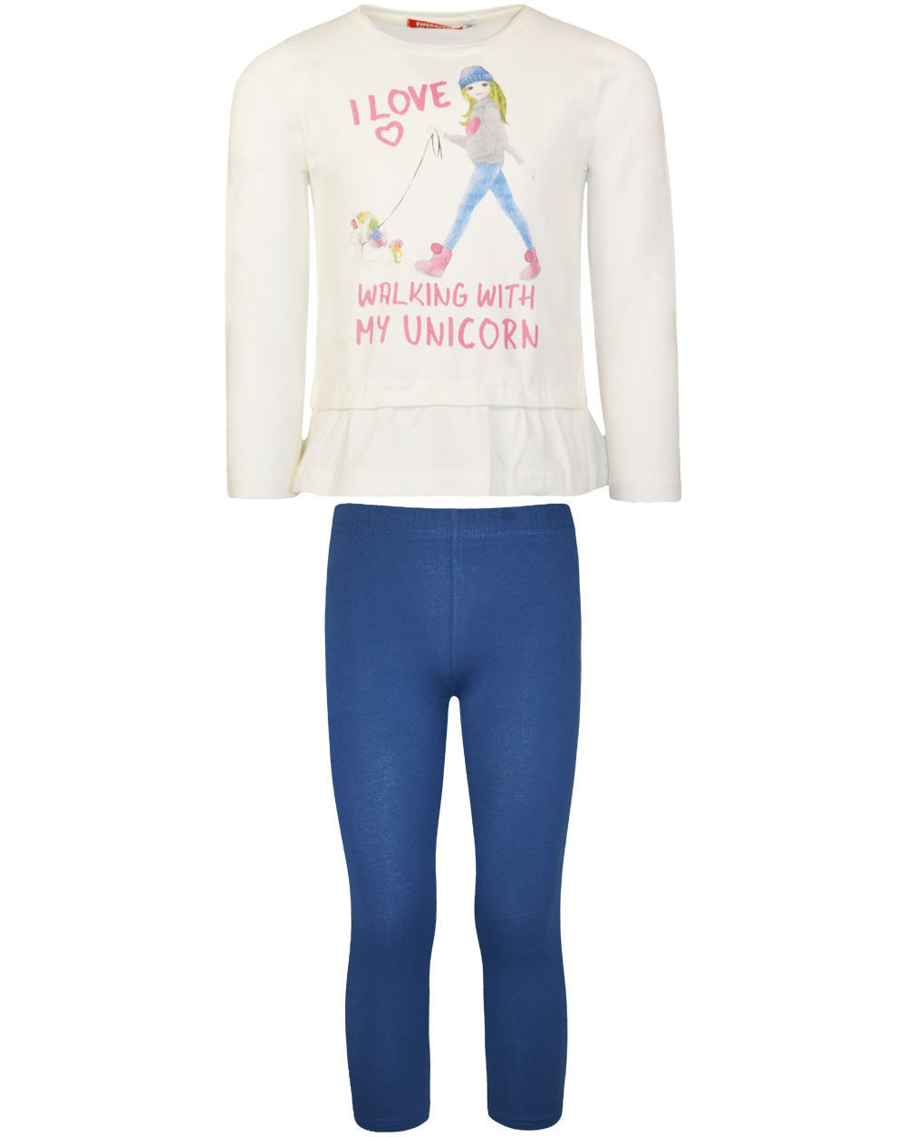 Σετ κολάν και μπλούζα τύπωμα - 1 έτους, Μπλε εικόνα 1