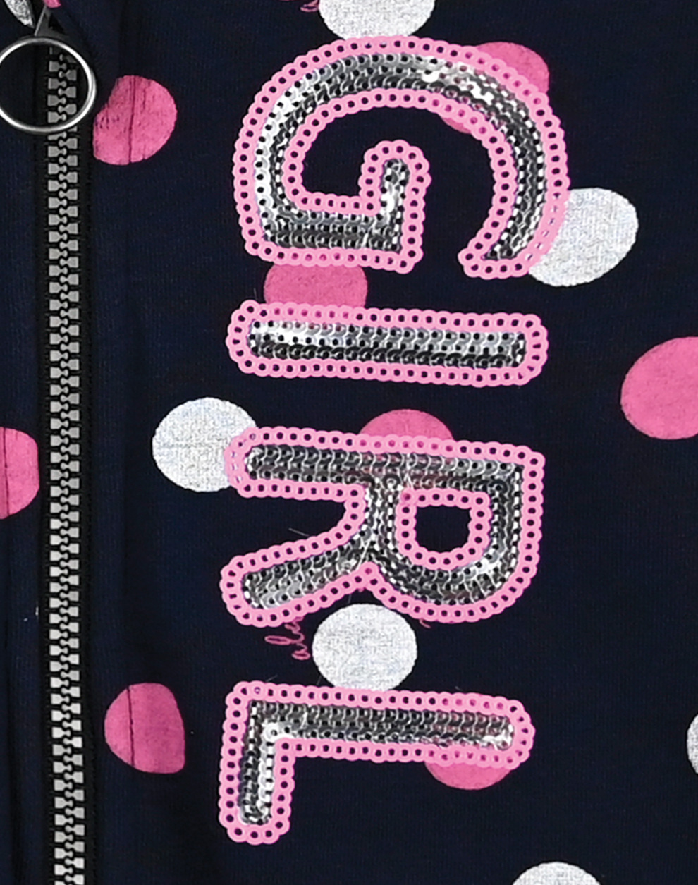 Σετ φούτερ εμπριμέ ζακέτα με κουκούλα και παντελόνι για κορίτσι - ΦΡΑΟΥΛΑ 15-123330-0 φωτογραφία