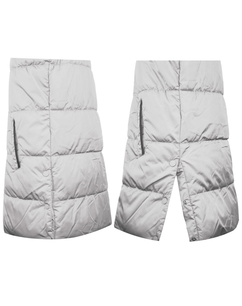 Μακρύ αμάνικο γιλέκο - Λευκό 16-122219-1 φωτογραφία