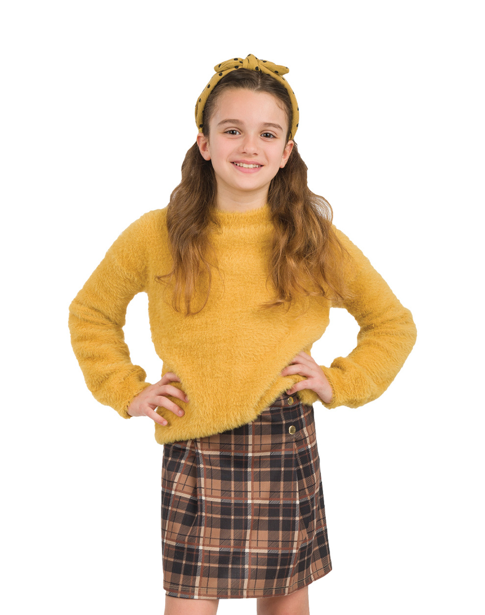 Καρώ φούστα με πιέτες για κορίτσι - ΚΑΡΡΩ 16-123202-3 φωτογραφία