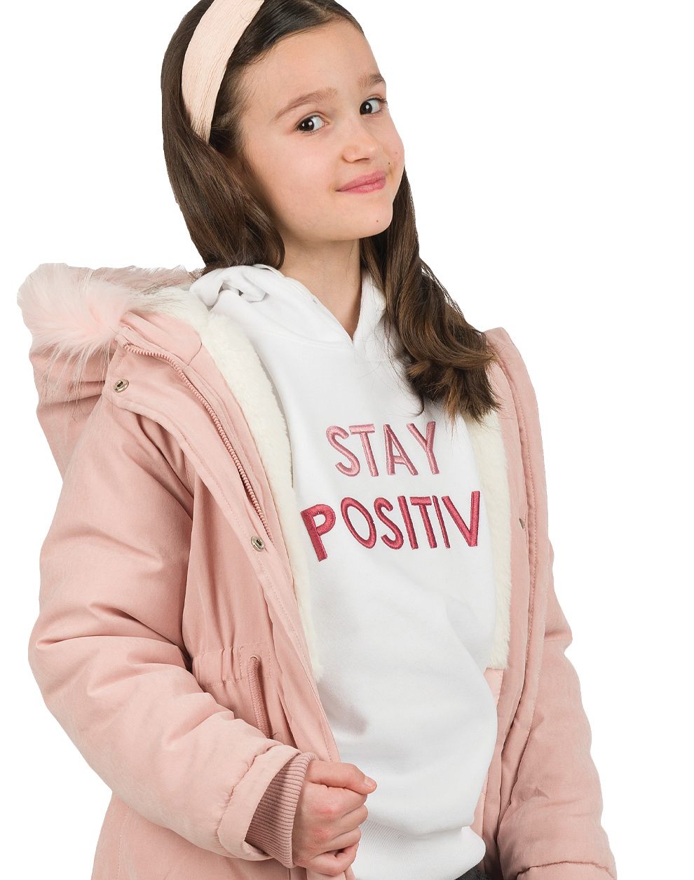 Μπλούζα φούτερ με κουκούλα και κέντημα για κορίτσι - ΟΡΧΙΔΕΑ 16-123210-5 φωτογραφία