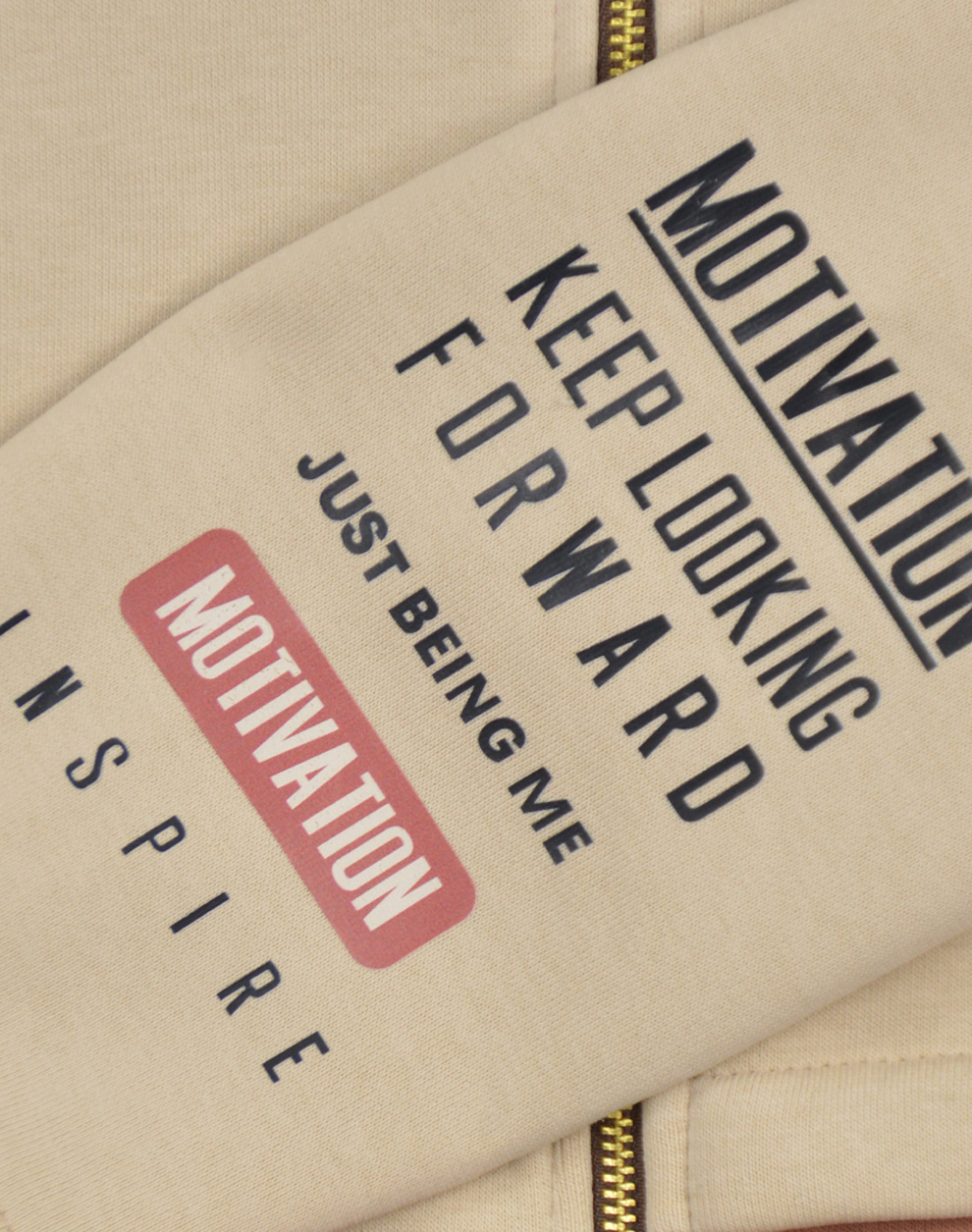 Φόρμα φούτερ δίχρωμη σετ με ζακέτα με κουκούλα και τύπωμα για κορίτσι - ΜΟΚΑ 16-123235-0 φωτογραφία