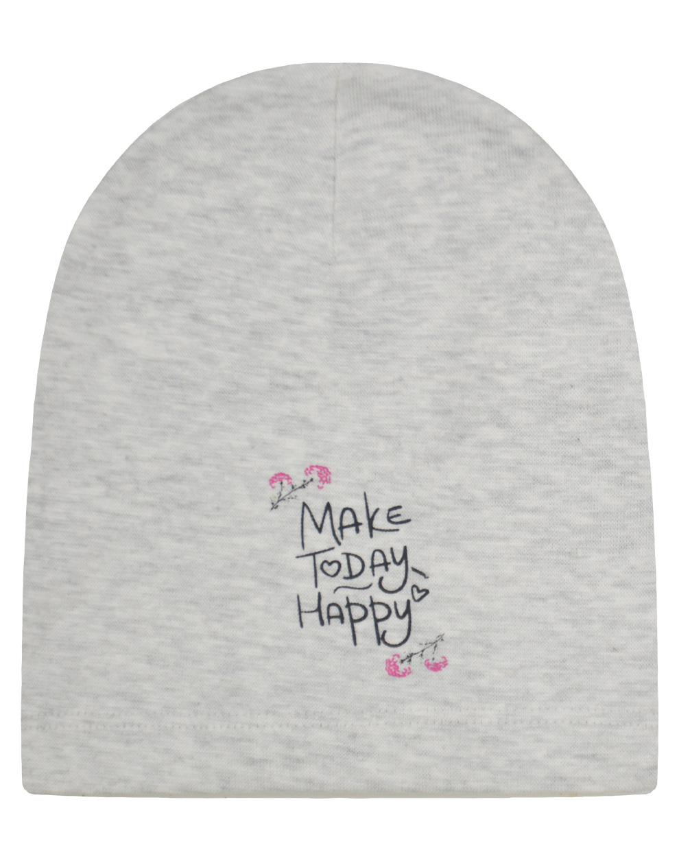 Σκούφος με τύπωμα Make Today Happy - Σομόν 20-K1096-05