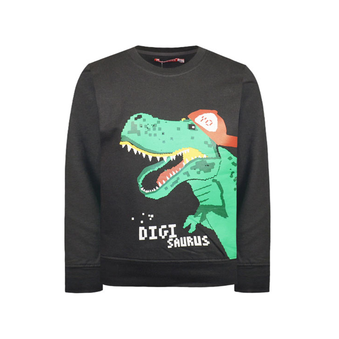 Φούτερ μπλούζα με τύπωμα - 1 έτους, ΑΝΘΡΑΚΙ εικόνα 1