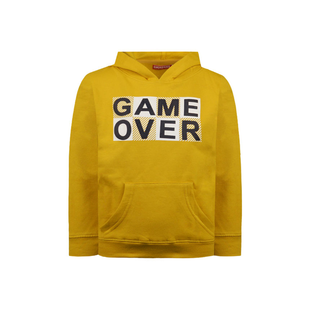 Μπλούζα φούτερ με κουκούλα και τύπωμα - 1 έτους, ΜΟΥΣΤΑΡΔΙ εικόνα 1