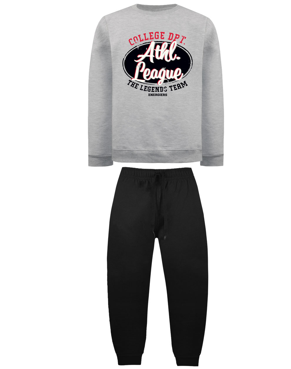 Φόρμα βαμβακερή με απαλό χνούδι - 1 έτους, ΜΑΥΡΟ εικόνα 1