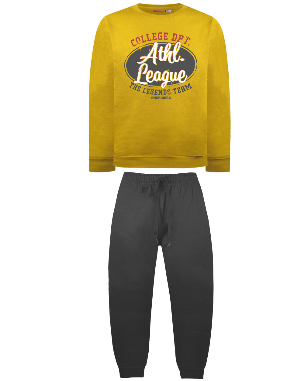 Φόρμα βαμβακερή με απαλό χνούδι - ΑΝΘΡΑΚΙ 12-122190-0