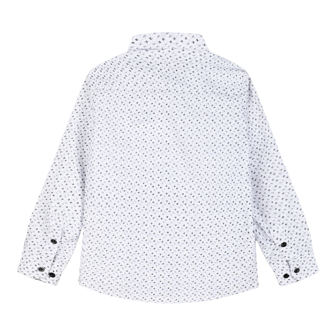 Εμπριμέ πουκάμισο για αγόρι - ΓΚΡΙ 13-124009-4 φωτογραφία