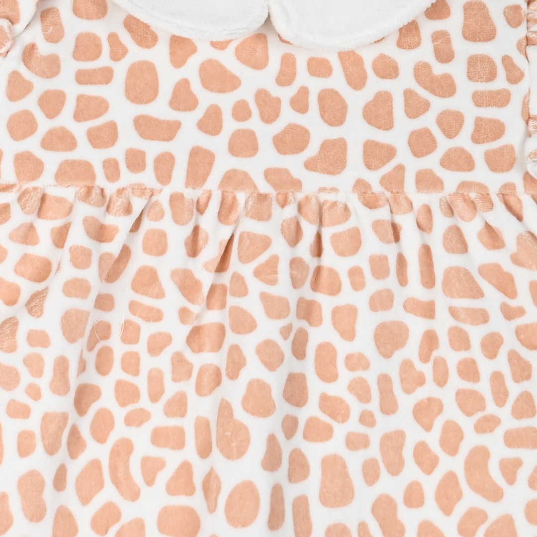 Βρεφικό βελουτέ σετ για κορίτσι (0 &amp;#8211; 12 μηνών) - Εκρού 14-124413-0 φωτογραφία