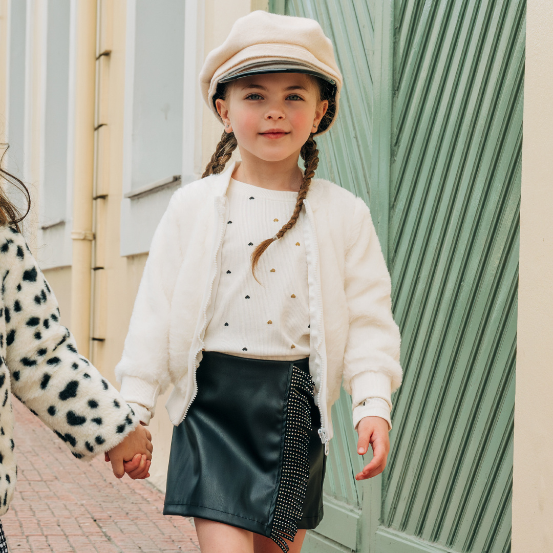 Δερματίνη φούστα για κορίτσι - ΜΑΥΡΟ 15-124300-3 φωτογραφία