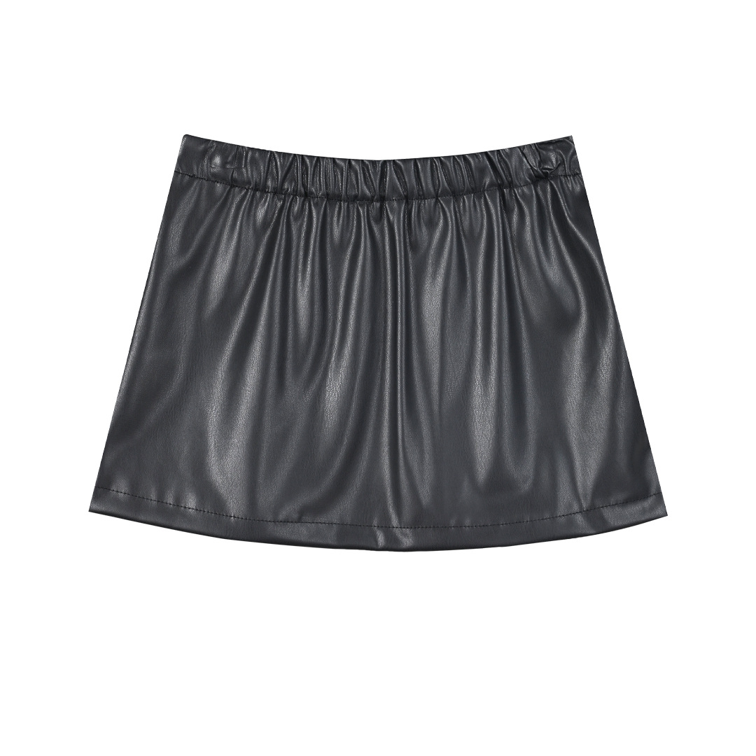 Δερματίνη φούστα για κορίτσι - ΜΑΥΡΟ 15-124300-3 φωτογραφία