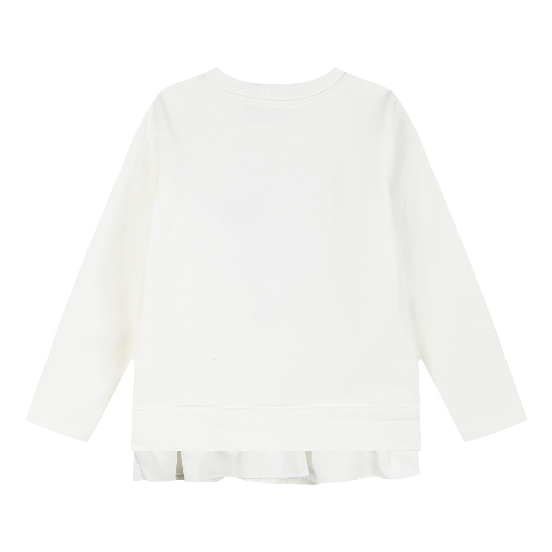 Μπλούζα με τύπωμα και φραμπαλά για κορίτσι - ΚΟΚΚΙΝΟ 15-124314-5 φωτογραφία