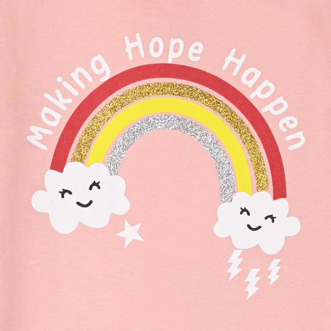 Μακό μπλούζα με τύπωμα για κορίτσι - ΣΚΟΝΙΣΜΕΝΟ ΡΟΖ 15-124331-5 φωτογραφία