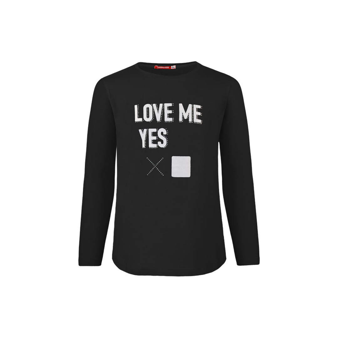 Μακό μπλούζα με τύπωμα - 14 ετών, ΜΑΥΡΟ εικόνα 1