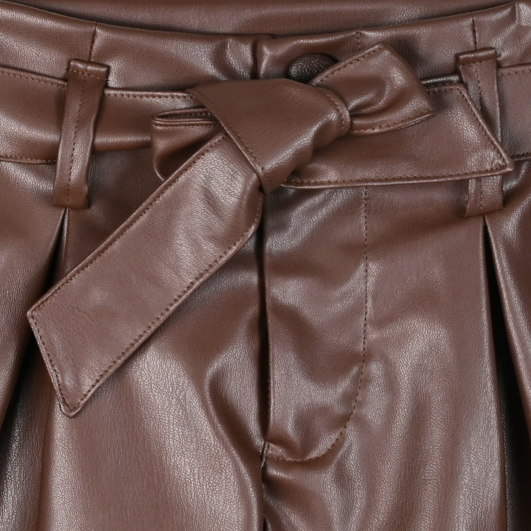 Δερματίνη σορτς για κορίτσι - ΜΑΥΡΟ 16-124215-2 φωτογραφία