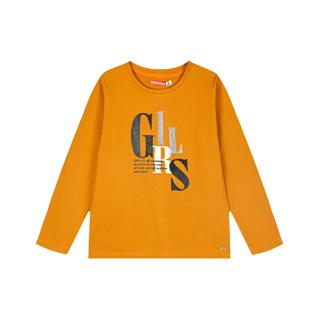 Μακό μπλούζα με τύπωμα για κορίτσι - ΚΕΧΡΙΜΠΑΡΙ 16-124238-5