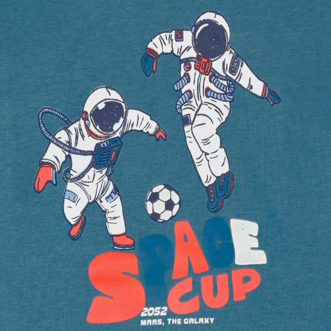 Πυζάμα με τύπωμα glow in the dark για αγόρι - ΜΕΛΑΝΖΕ 32-124101-9 φωτογραφία