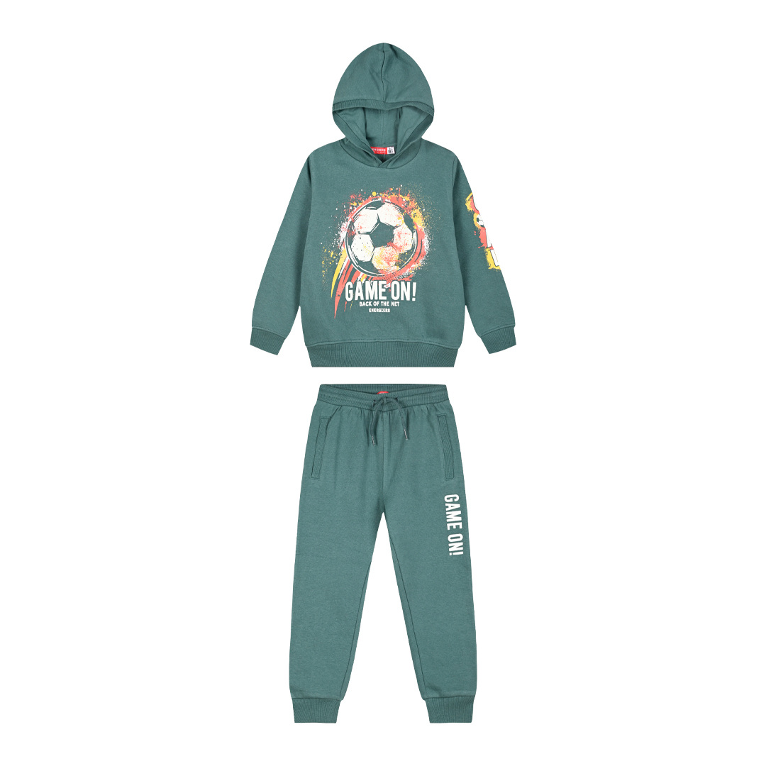 Σετ φούτερ φόρμα για αγόρι - 1 έτους, ΠΡΑΣΙΝΟ ΤΗΣ ΕΡΗΜΟΥ εικόνα 1