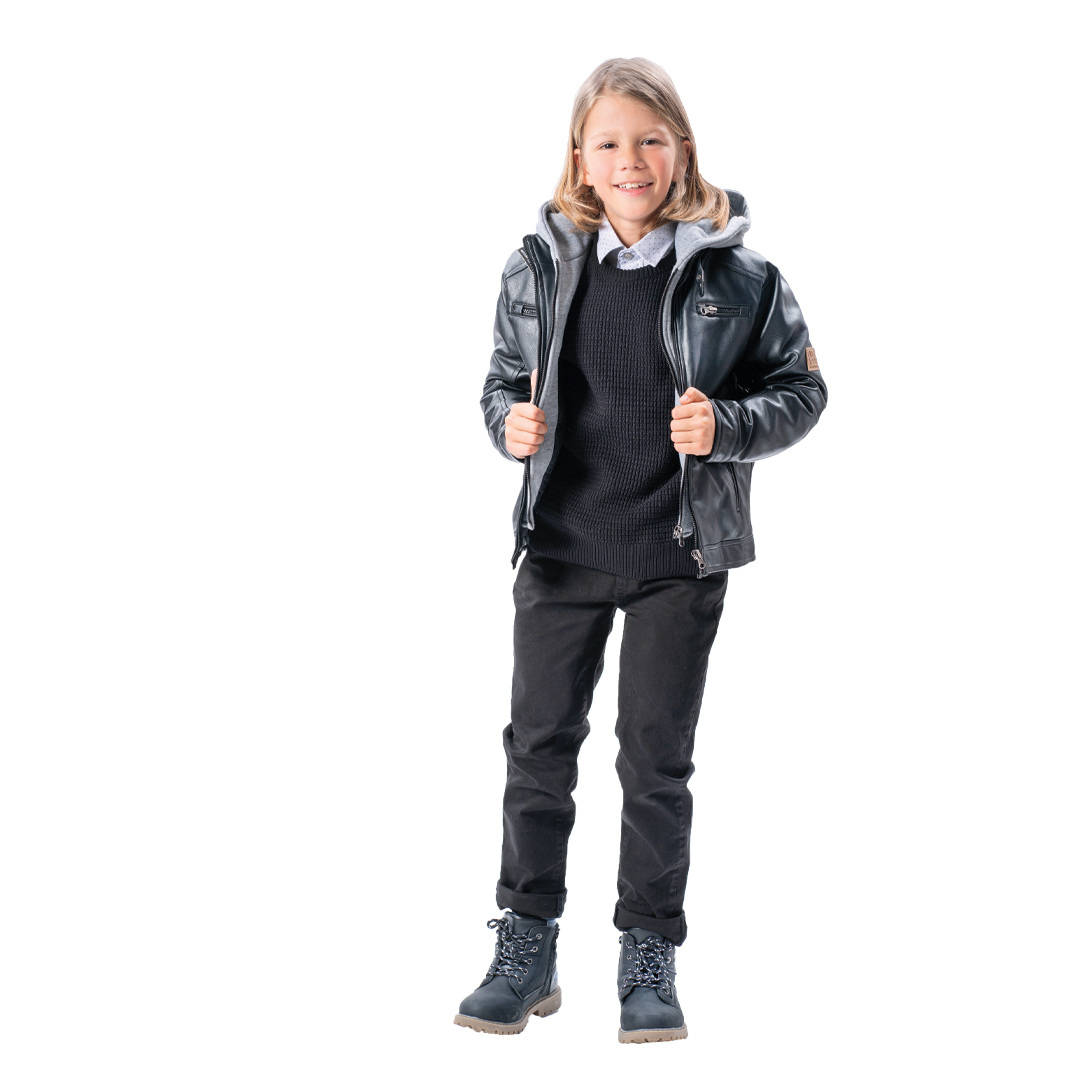 Πεντάτσεπο παντελόνι για αγόρι - ΜΑΥΡΟ 13-124008-2 φωτογραφία