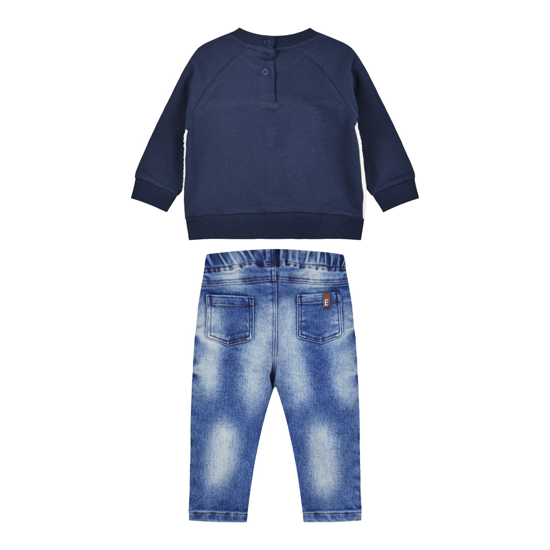 Βρεφικό σετ με τζην για αγόρι (0-15 μηνών) - ΜΠΛΕ ΤΖΗΝ 11-123464-0 φωτογραφία