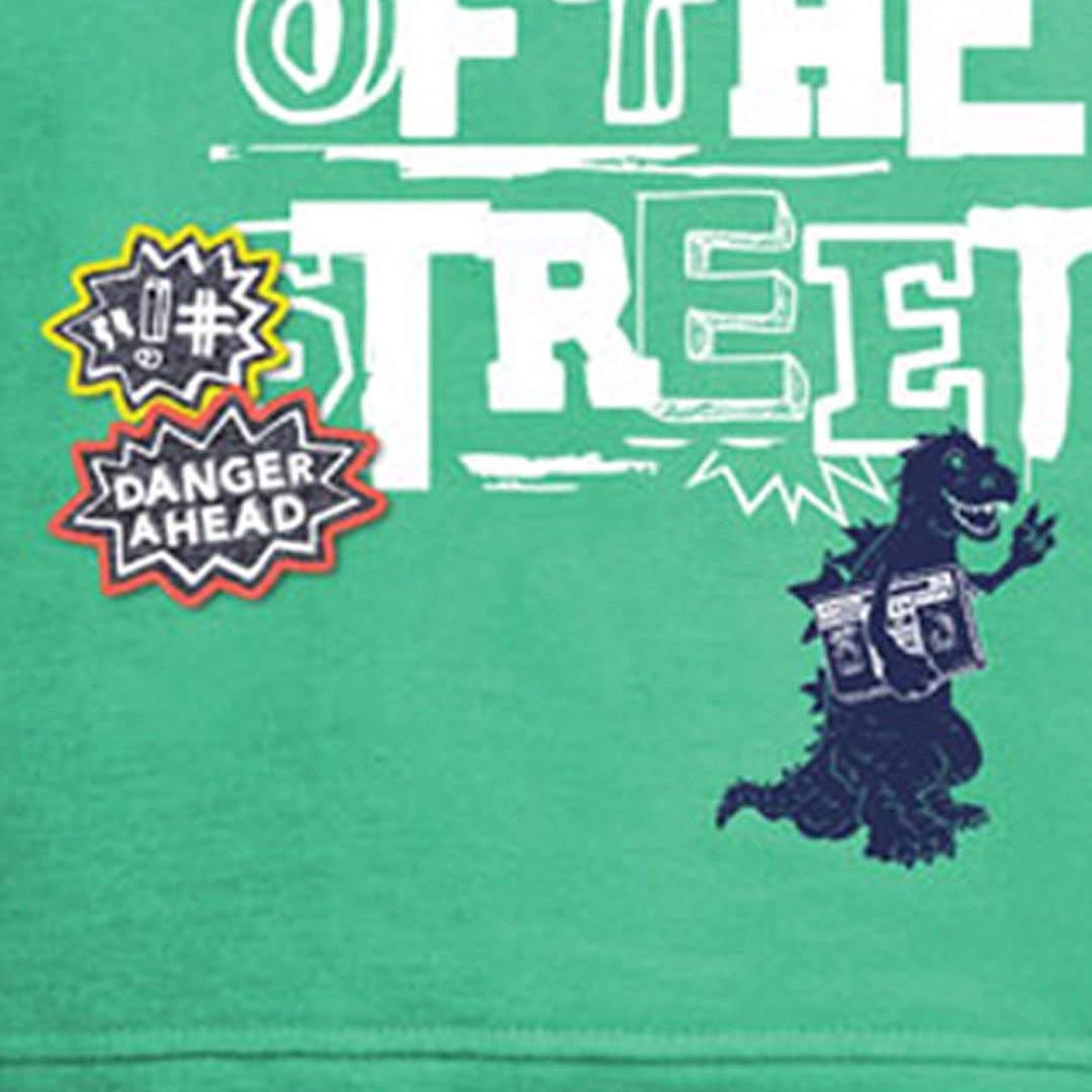 Φούτερ μπλούζα με τύπωμα - ΜΕΝΤΑ 12-120187-0-5 φωτογραφία