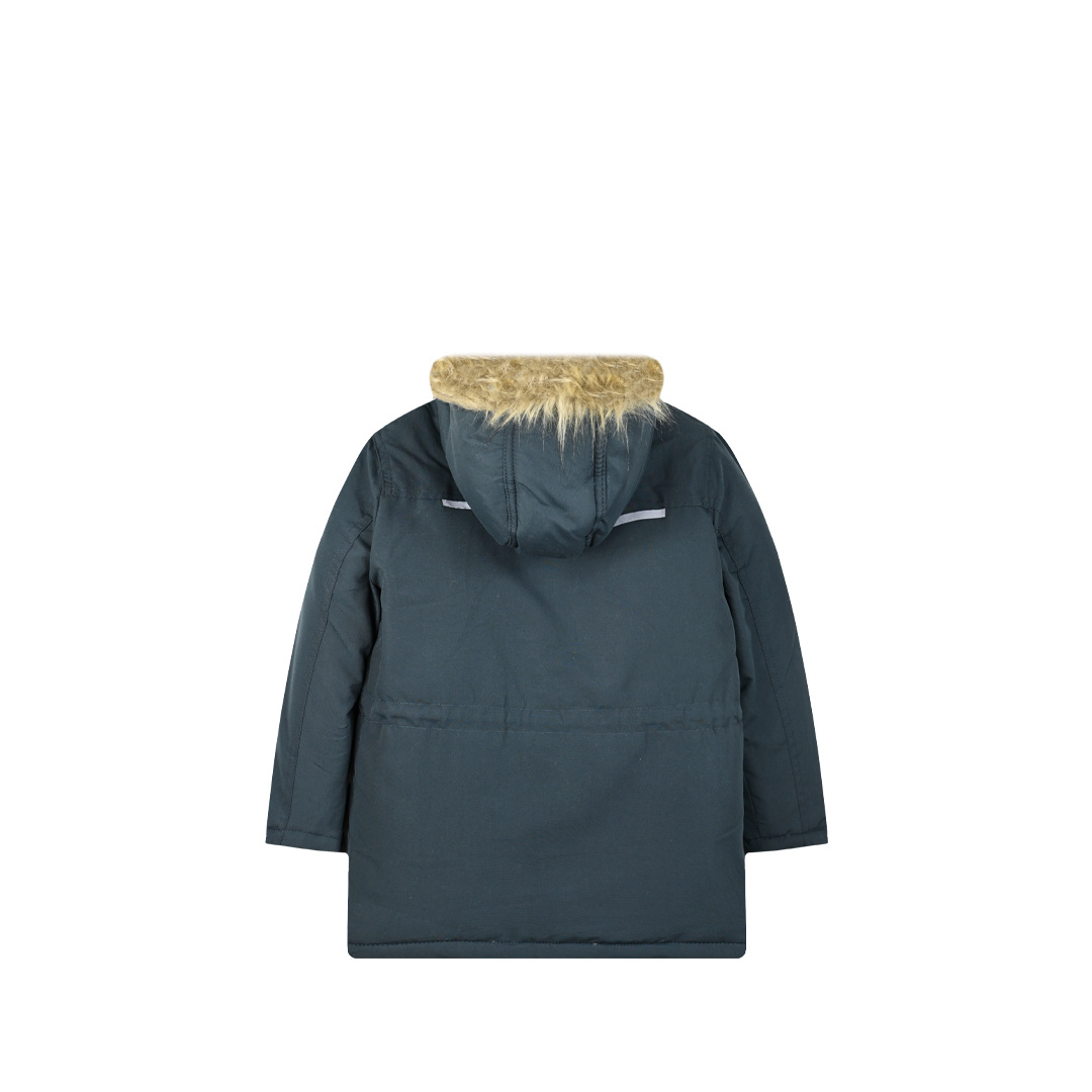 Μπουφάν με επένδυση προβατάκι για αγόρι - BLUE-BLACK 12-122102-1 φωτογραφία