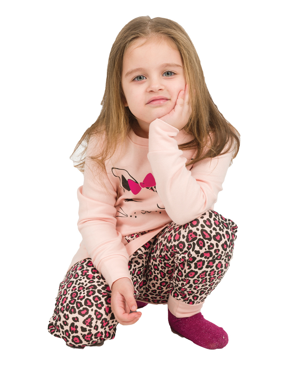 Πυζάμα Energiers για κορίτσι - ΑΝΟΙΧΤΟ ΡΟΖ 35-123300-9 φωτογραφία