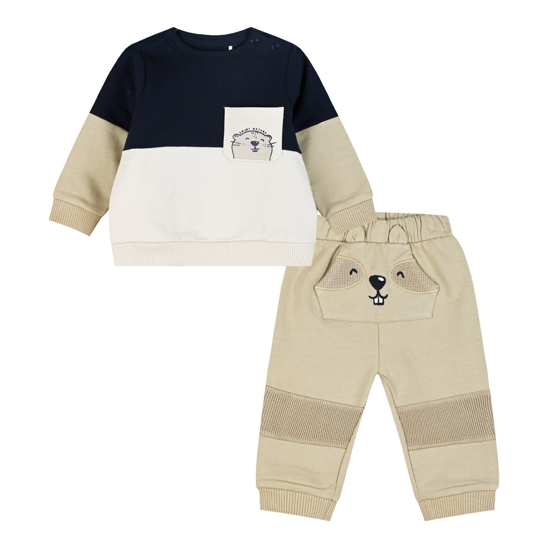 Βρεφικό σετ 2 τεμαχίων για αγόρι (3 &amp;#8211; 24 μηνών) - ΑΜΜΟΣ 11-124482-0 φωτογραφία