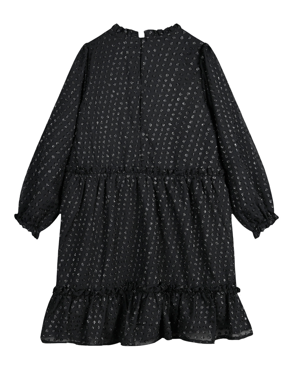 Φόρεμα επίσημο με φραμπαλά για κορίτσι.Boutique collection - ΜΑΥΡΟ 46-123271-7 φωτογραφία