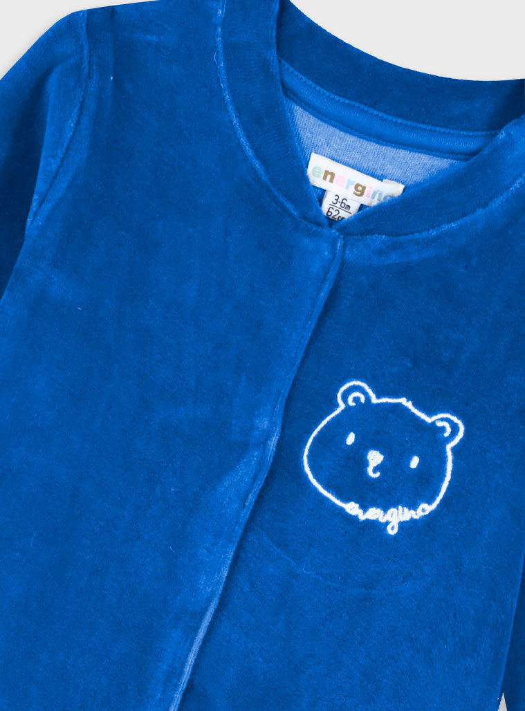 Βρεφικό βελουτέ φορμάκι - Σιέλ 11-125454-9 φωτογραφία