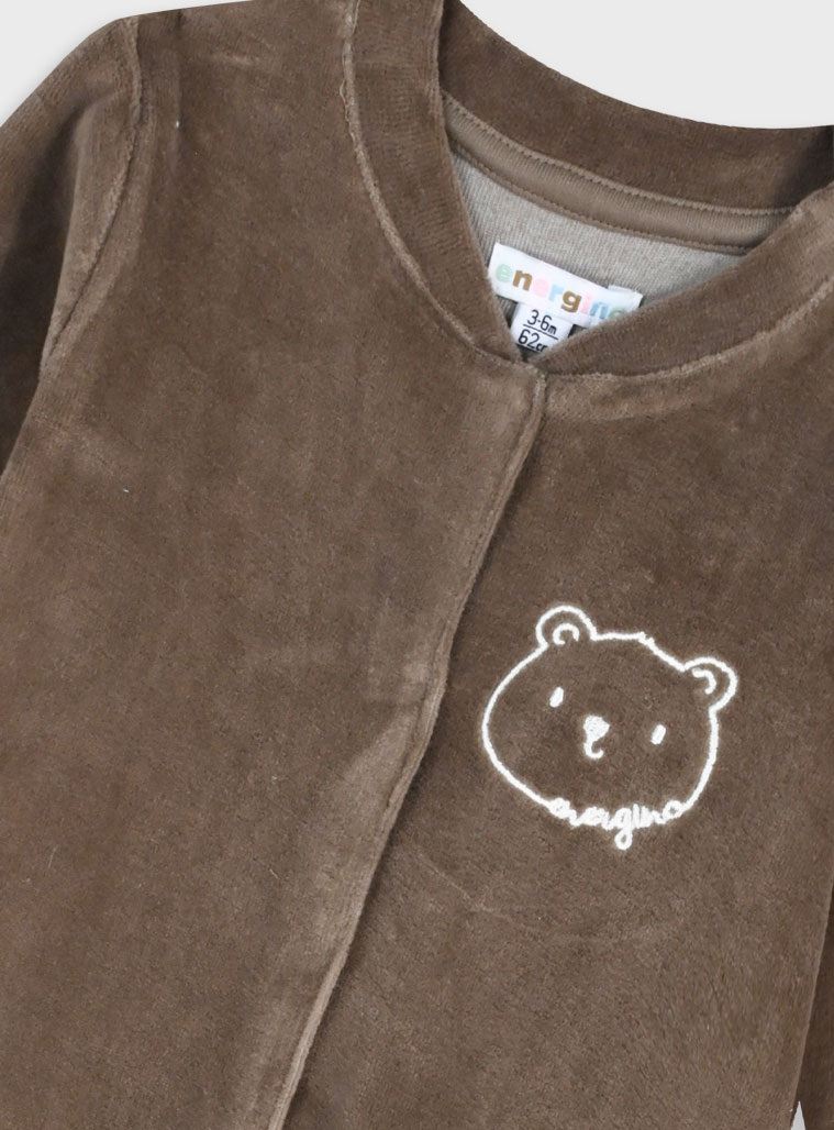 Βρεφικό βελουτέ φορμάκι - Σιέλ 11-125454-9 φωτογραφία