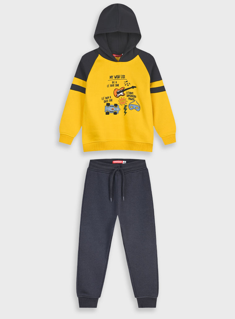 Φούτερ φόρμα με τύπωμα - 2 ετών, ΑΝΘΡΑΚΙ εικόνα 1