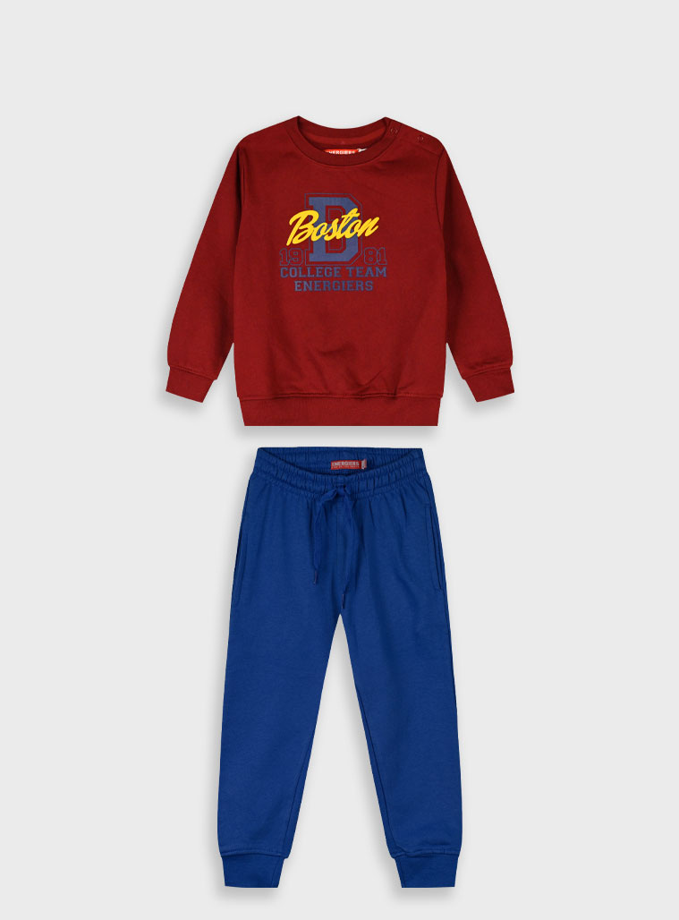 Φούτερ φόρμα με τύπωμα - 2 ετών, Μπλε εικόνα 1