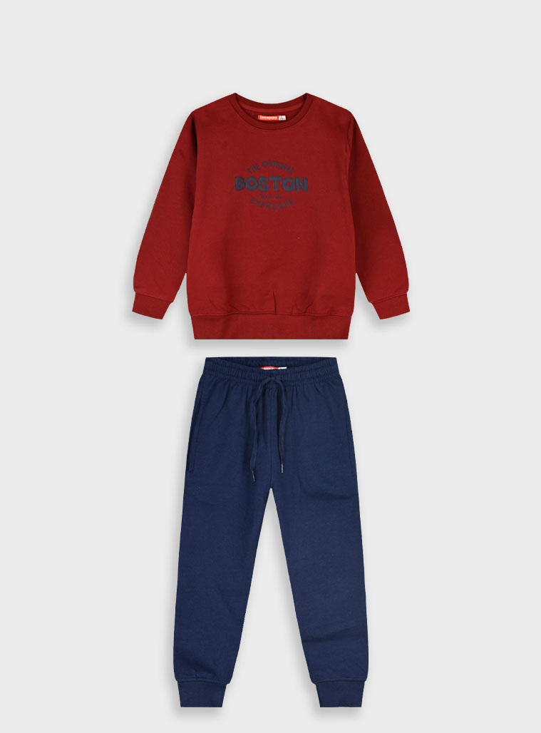 Φούτερ φόρμα με τύπωμα - 7 ετών, ΜΑΡΕΝ εικόνα 1