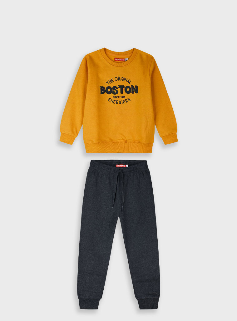 Φούτερ φόρμα με τύπωμα - 7 ετών, ΑΝΘΡΑΚΙ εικόνα 1