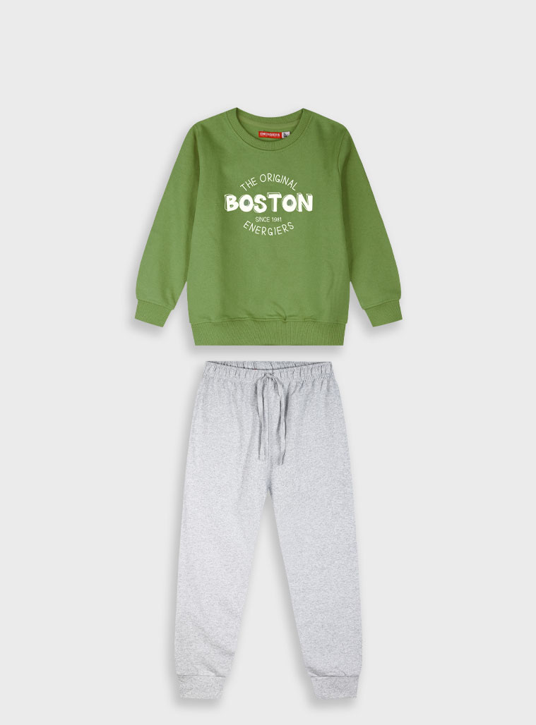 Φούτερ φόρμα με τύπωμα - 6 ετών, ΜΕΛΑΝΖΕ εικόνα 1