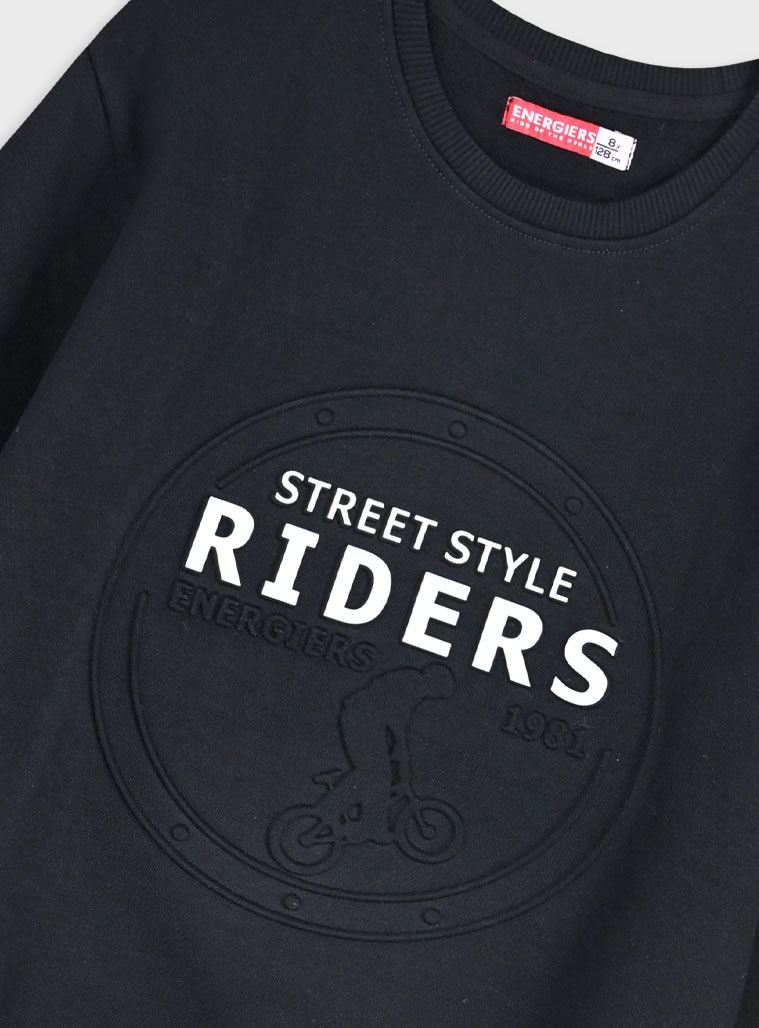 Φούτερ φόρμα με τύπωμα - ΜΑΥΡΟ 13-125080-0 φωτογραφία