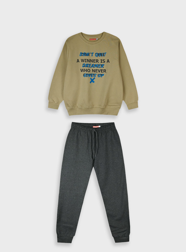 Φούτερ φόρμα με τύπωμα - ΜΑΥΡΟ 13-125086-0 φωτογραφία