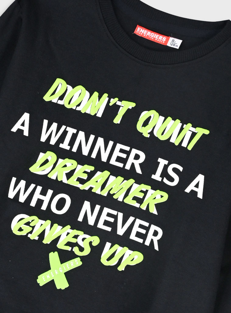 Φούτερ φόρμα με τύπωμα - ΜΑΥΡΟ 13-125086-0 φωτογραφία