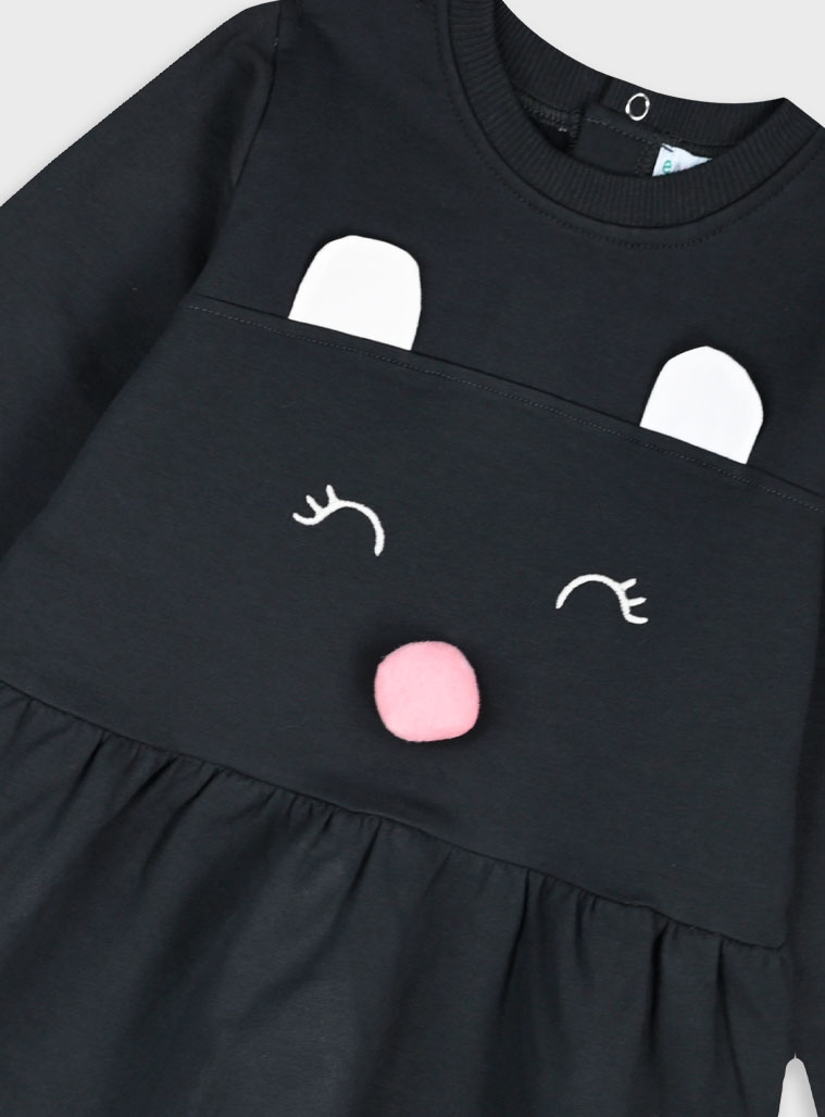 Βρεφικό φούτερ φόρεμα - ΑΝΘΡΑΚΙ 14-125410-7 φωτογραφία