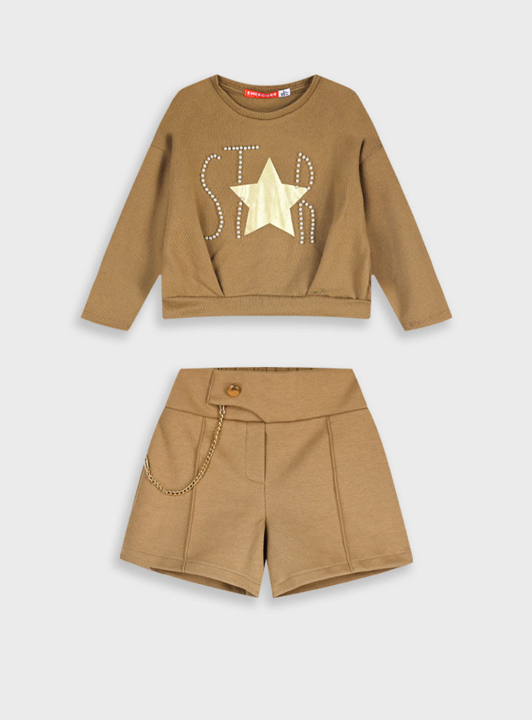 Σετ μπλούζα με σορτς - ΛΑΤΤΕ 15-125322-0