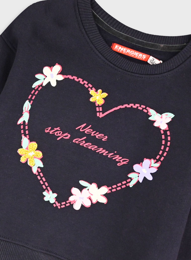 Φούτερ φόρμα με τύπωμα - ΑΝΘΡΑΚΙ 15-125385-0 φωτογραφία