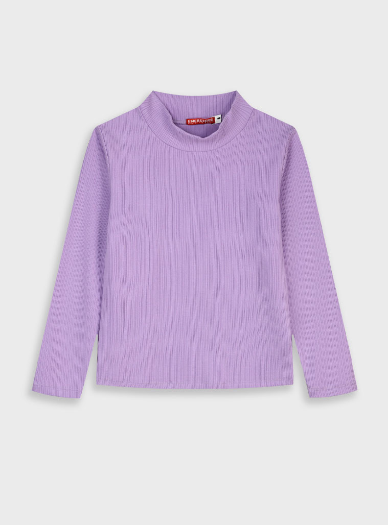 Μακρυμάνικη ριπ μπλούζα – ΒΙΟΛΕΤΙ 16-125231-5