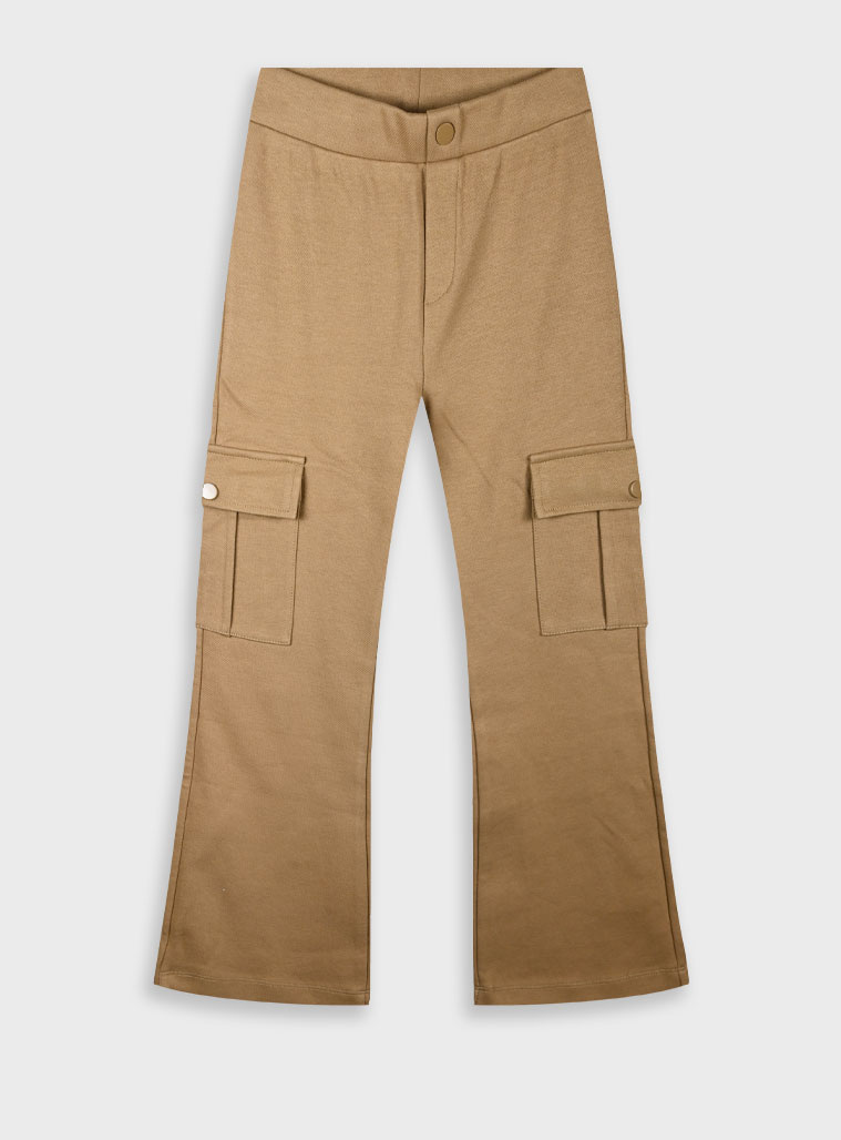 Παντελόνι cargo flared – ΜΑΥΡΟ 16-125240-2